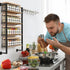 56 ZICOTO Space Saving Spice Rack Organizer Shelf for Wall Mount - Easy To Install Modern Hanging Racks For up to Jars