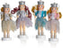 Ornativity Nutcracker Hanging Ornament Figures – Glittered Christmas Mini Wooden Small Ornaments Nutcrackers - 4 Pieces