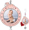 BANBERRY DESIGNS Baby Girl's First Christmas Photo Ornament - 2025 Dated Keepsake Decoration for Newborn Daughter - 3"