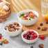 6 26Oz set 6, AntoKueh White Ceramic Bowls in, round Large Cereal Bowl of Deep Porcelain Bowls for Cereal, Salad