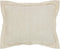 Better Trends Jullian Collection Standard Sham, 100% Cotton Tufted, Super Soft Lightweight, Ivory Bold Stripes