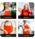Unisex Bib Aprons - 100% Polyester Chef Apron with Extra Long Ties – Cooking Apron for Men and Women