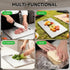 Generic 304 13.3"Lx9"W Titanium Cutting Board, Stainless Steel Cutting Board for Kitchen, Food-Grade Chopping Board