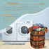 SELIONLIKN 18.9"x16.5" Retro Wooden Bookshelf Pattern Laundry Hamper Books Laundry Basket With Handles Foldable Oxford