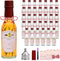 Encheng 5oz Hot Sauce Bottles with Lids,Clear Woozy Bottles with Shrink Capsules,Small Wine