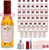 Encheng 5oz Hot Sauce Bottles with Lids,Clear Woozy Bottles with Shrink Capsules,Small Wine
