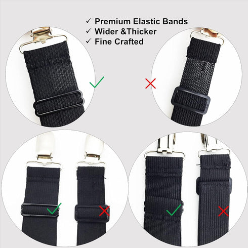 Sheet Straps Bed Sheet Keeper Holder for Corners, Fitted Sheet Holder Clips Garters Fasteners Mattress Clamps