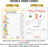 LOTUS-A Baby Shower Games - 30 Thick Cardstocks Guess The Phrase and Predictions Cards, Neutral Theme for Girl Boy