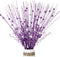 Kesywale 16Pcs Glitter Christmas Tree Picks Curly Sprays Sparkle Artificial Berry Stems Twigs