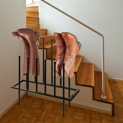 HIEDUYT Closet Closet 6 Boot Rack Shoe Cabinet Metal Shoe Rack for Shoe Organizer for for Pairs Free Standing Shoe
