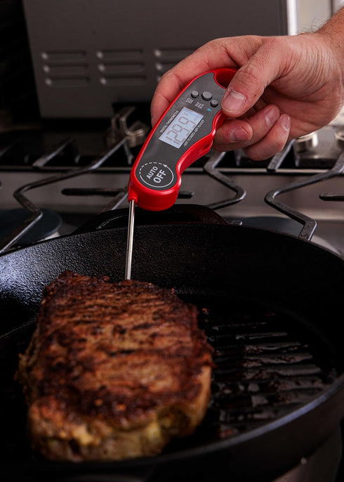 Digital Meat Thermometer for Grill/Cooking, Fast Instant Read Waterproof Probe with Backlight for Kitchen, BBQ