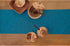 Solino Home Linen Table Runner 72 Inches Long - Athena, 100% Pure Linen Chambray Teal, 14 x 72 Inch for Dining