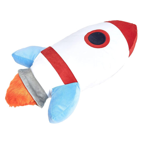 16.5" 4", Amazon Basics Kids Space Rockets Decorative Pillow, Ultra-Soft Bedroom Dcor, Spaceship Theme, x Polyester
