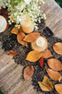 Letjolt Black Lace Table Runner - 14 x 120 Inches Embroidered Doilies for Vintage Boho Wedding & Party Supplies