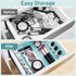 WOWBOX 28 PCS Clear Plastic Drawer Organizer Set, 4 Sizes for Makeup, Jewelry, Gadgets, Office Storage