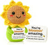 Cute Sunflower Gift for Women Crochet You're Amazing Sun Flower, Funny Positive