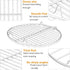 P&P CHEF 9 Inch Round Cooking Rack, Stainless Steel for Cooking, Cooling, Steaming, Baking, Fit for Air Fryer Pot, 2