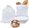 QUYANGCHIFENG Reusable Bread Bags for Homemade Bread with TPU Lining & Proofing Bowl