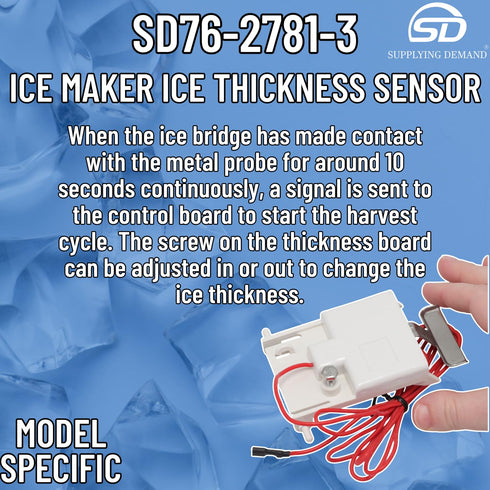 Supplying Demand 76-2781-3 Ice Machine Thickness Sensor, Replaces BD0202A, IB0624YC, JD0323W