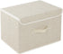 ENUMAIL Storage Boxes, Collapsible Storage Bins with Lids, Cotton and linen cloth Storage