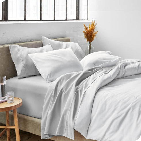 Set 1800 3 Set Bare Home Twin XL Sheet - Ultra-Soft Microfiber Twin Extra Long Bed Sheets - Double Brushed - Deep