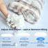 OMEO Winter Fluffy Full Body Pillow Memory Foam Pregnancy Pillow, Nursing Pillow for Side Sleepers, Weighted Body