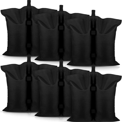 Woanger Extra Large 112 Lbs Canopy Weights, 6 Pcs Heavy Duty Sand Bags for Outdoor Pop up Tent