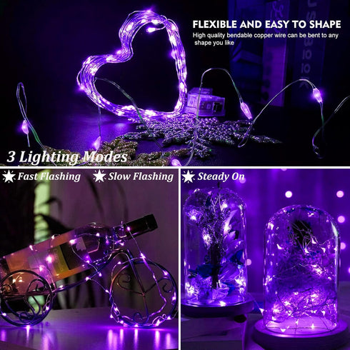 48 Pack 7 20 AIKEI LED Fairy Lights Battery Operated, Mini String Lights Waterproof Feet Led Firefly Starry Lamps