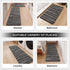 Kitchen Mats Cushioned Anti Fatigue, Non Slip 2 Piece Memory Foam Kitchen Mat Set for Sink, Laundry, Office, Black