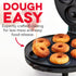 DASH Mini Donut Maker Machine, Kid-Friendly Breakfast & Snacks, Non-stick Surface, Makes 7 Doughnuts - Aqua