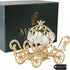 Matashi 24K Gold Plated Crystal Mini Cinderella Pumpkin Coach Ornament - Christmas Gift Home Decor Showpiece