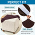 ANWUCHEN Ottoman Cover-Stretch Knitted Jacquard Ottoman Cover Square-Soft Square Ottoman Covers Slipcover -Thick