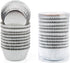 Gifbera Standard Silver Foil Cupcake Liners - Metallic Paper Muffin Baking Cups, 200-Count