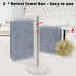Standing Hand Towel Holder, Marble Base Towel Rack with 304 Stainless Steel, Countertop Stand Towel Ring for Kitchen