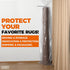 Heavy Duty Rug Storage Bag - Waterproof Plastic Cover for Rolled Carpet Up to 6 x 9 Feet, 4 Mil Thick - 1 Clear Bag, 92
