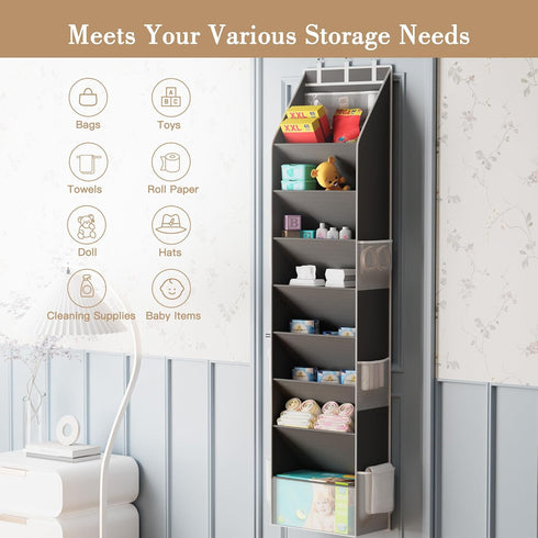 Closet, Closet 1624 Criusia Shoe Organizer, Over the Door Shoe Organizer for Hanging Shoe Storage with Large Deep