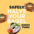 Bagel Slicer, Durable Kitchen Gadget, Cutter with Knife for All Sizes, Dishwasher-Safe for Home and Bakeries