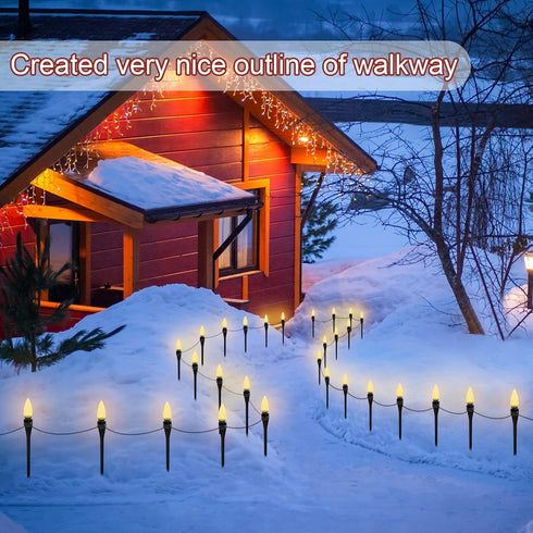 BeapTcely 12 Inches C7 C9 (50, Christmas Light Stakes Universal Yard Lawn Holiday Light Stakes String Lights Ground