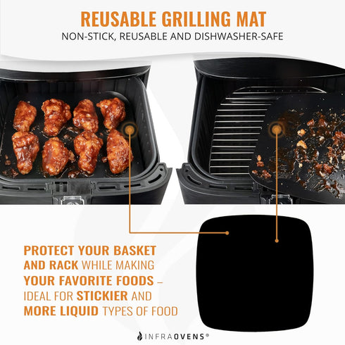 Air Fryer Perforated Parchment Paper Liners, Compatible with Philips, NuWave® Brio, Chefman, Secura, Black Decker +More