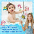 17PCS UNEEDE Kids Bathtub Mat with Non Slip Bathtub Stickers, Non Slip Shower Mat for Toddlers, Washable Anti Slip Tub