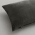 MIULEE 24x24 Inch Euro Sham Velvet Pillow Covers, Set of 2 Large Square Decorative Pillows - Dark Grey Super Soft