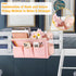 Lilithye Bedside Organizer with Fixed Straps and Water Bottle Holder for Home, College, Dorm, Bunk, Hospital, Crib, Bed