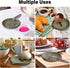 Egg Cracker & Spoon Holder, Ceramic Spoon Rest for Kitchen, Heat Resistant Utensil Holder for Countertop