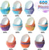 Mini Cupcake Paper Liner - 600pcs Gradient Pastel Baking Cups Muffin Cupcake Wrappers, Purple Blue Orange Cake Chocolate Candy Wrap Supplies for Birthday Wedding Baby Shower (10 Styles) by COcnny