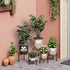 NQW 5 Pack Plant Stand Metal Flower Pot Stand Holders Indoor Tall Plant Rack Plant Round Black Plant Shelf For Living