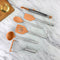 Tovolo 6-Piece Premium Silicone Utensil Set (Apricot), Essential Kitchen Tools for Home, Apartment, or College