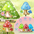 Set 3, 10, LEGIFO Garden Decor Mushroom Stakes of Metal & Glass Outdoor Mushroom Stake for Backyard Lawn Decor, Funny