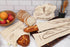 Reusable Bread Bags for Homemade Bread, 100% Organic Linen, 2 Large and 2 Extra Large Cloth Storage Bags