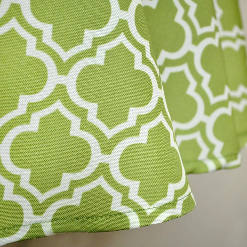DII Green Lattice Outdoor Tabletop, 60" Round, Stain Resistant & Waterproof with Zipper, Green