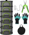 BRIVADO Herb Drying Rack Hanging Mesh 6 Layer 24" with Zipper, Gloves, Garden